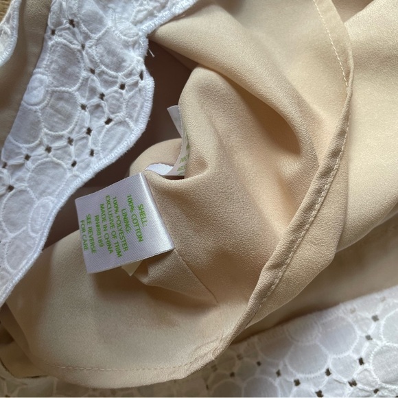 Lilly Pulitzer White Flower Eyelet Lace Shift Dress sz 00 Sleeveless Scallop Hem - Picture 3 of 5